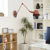 Justerbar Vägglampa Svart Lång Arm Modern Enkel